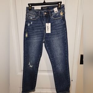 Judy Blue Medium Blue Straight Leg Jeans